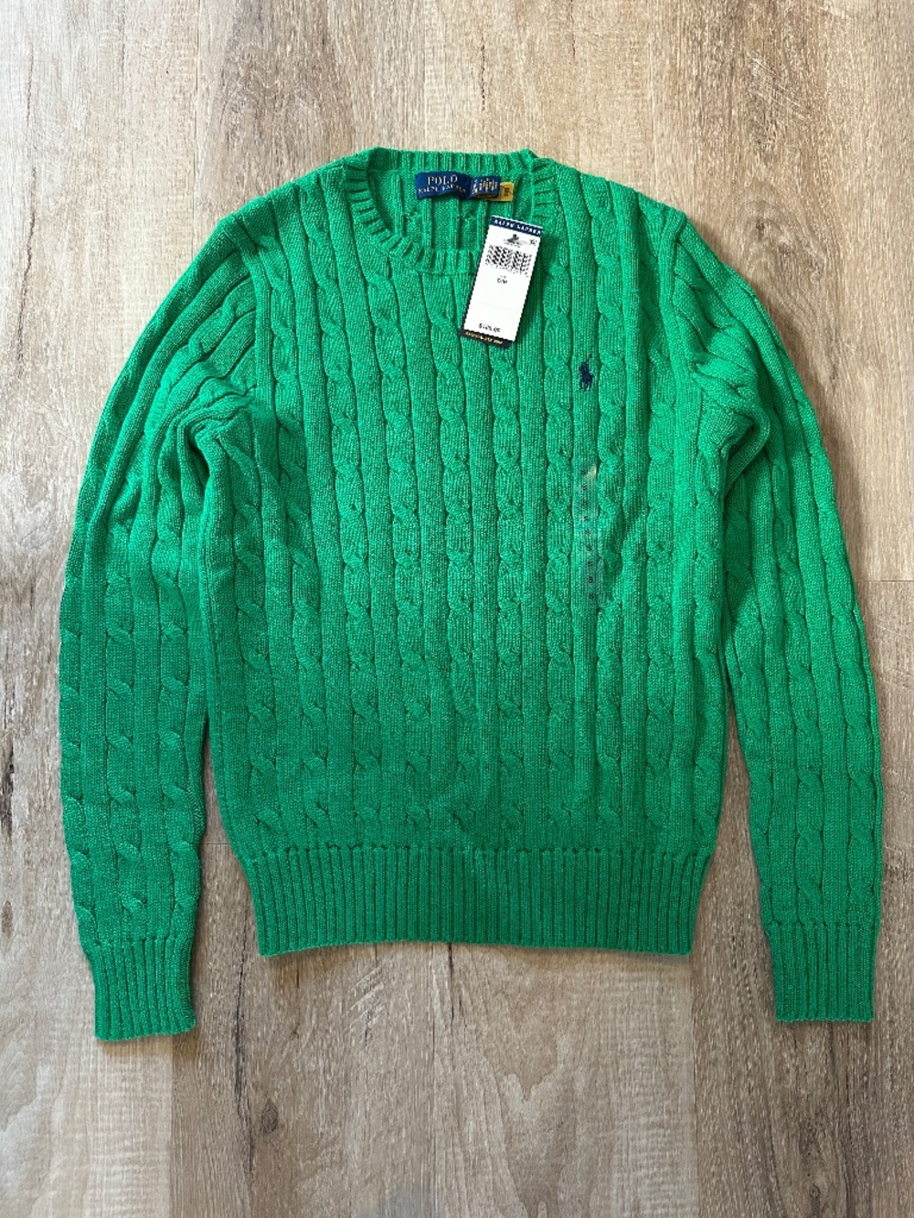 Ralph Lauren Crew Neck Sweater, Green, Size S